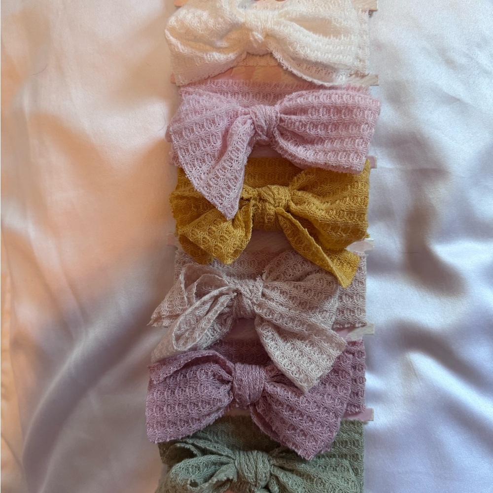 Colorful Bow Headband Set for Kids